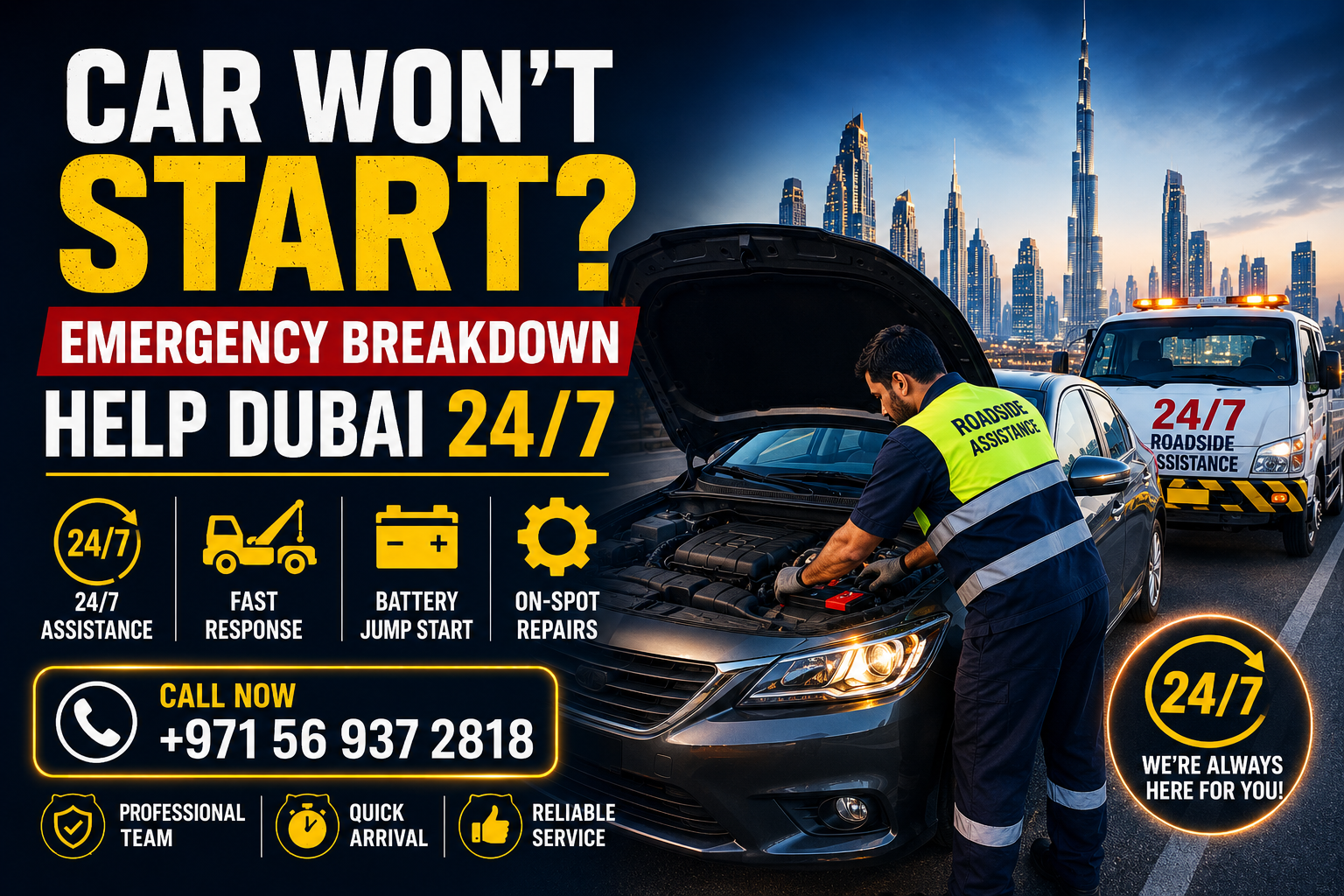 Car Won’t Start Dubai